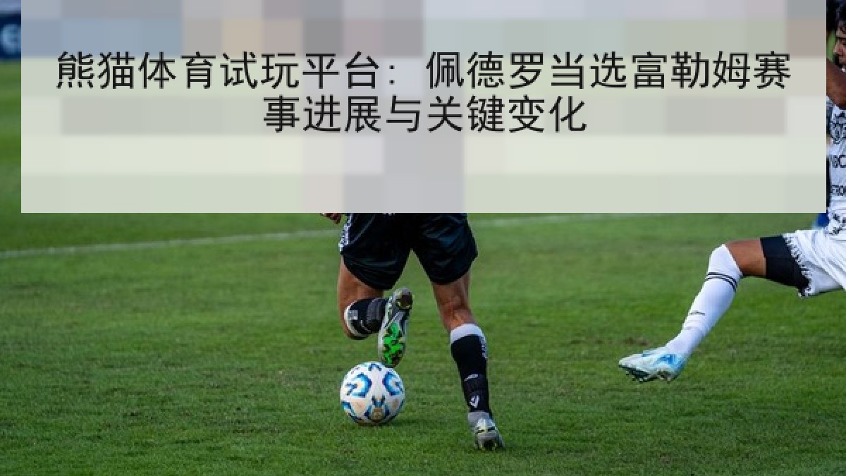 熊猫体育试玩平台: 佩德罗当选富勒姆赛事进展与关键变化
